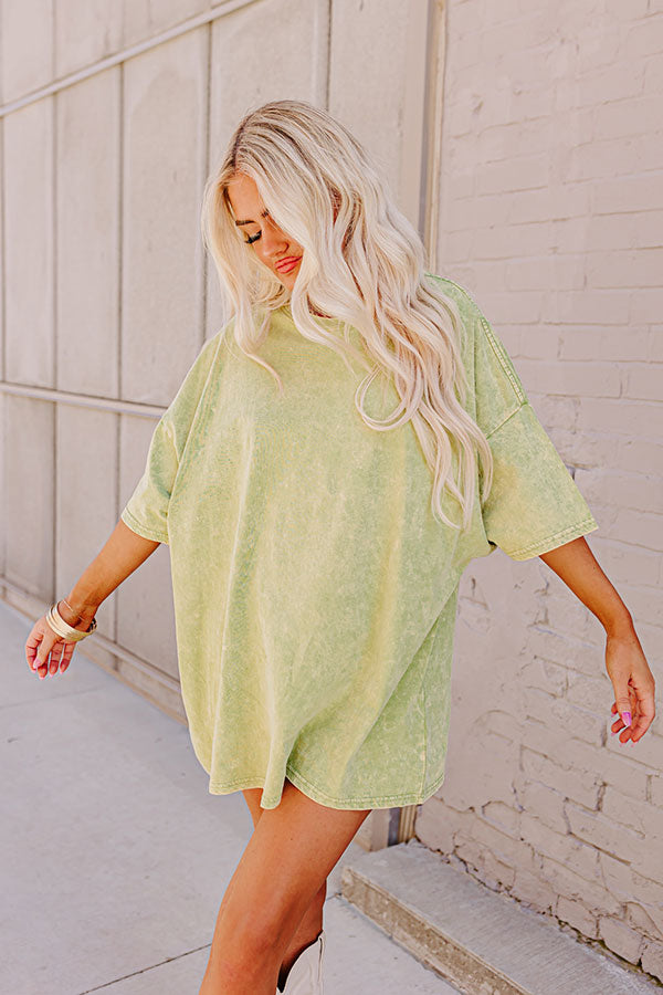 Seaside Glisten Mineral Wash Tee Image - 1