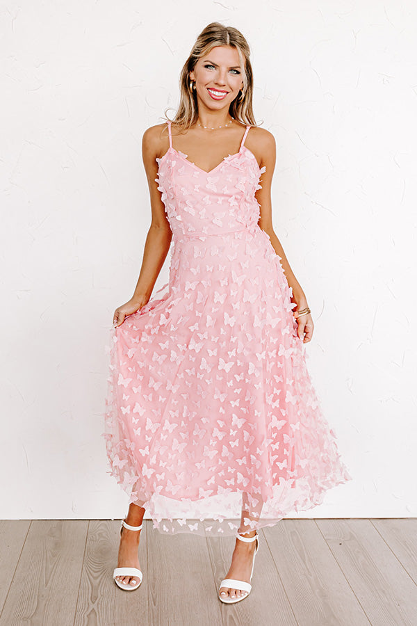 Garden Party Glow Midi in Pink Garden Party Glow Midi in Pink