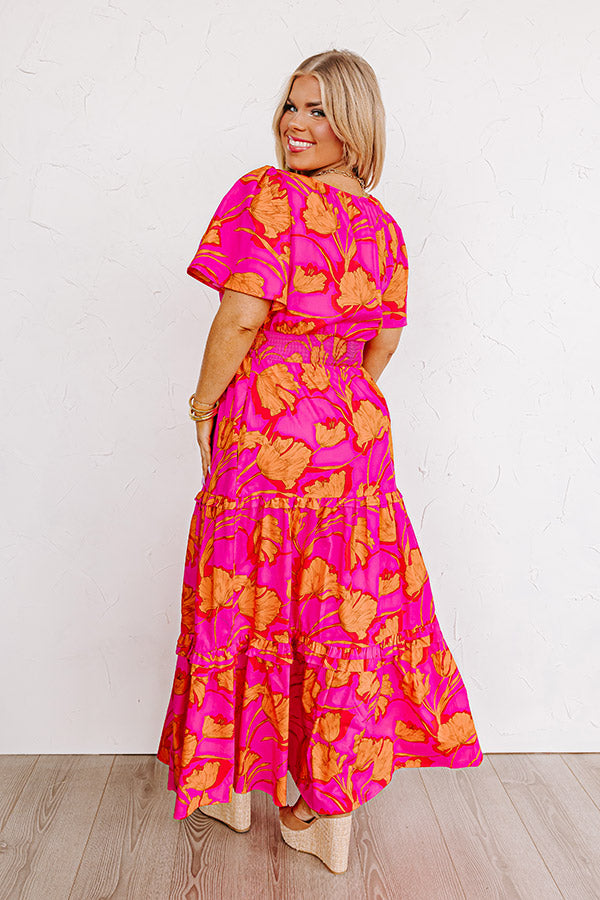 Polished Perfection Floral Maxi Dress in Hot Pink Curves Impressions Online Boutique Polished Perfection Floral Maxi Dress in Hot Pink Curves Impressions Online Boutique