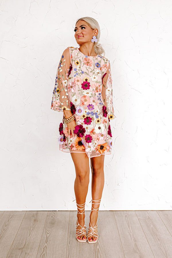 Pretty In Provence Embroidered Mini Dress Pretty In Provence Embroidered Mini Dress