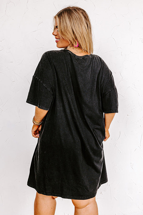 love oversized shirt dress Love Letter Embroidered Swing Shirt Dress