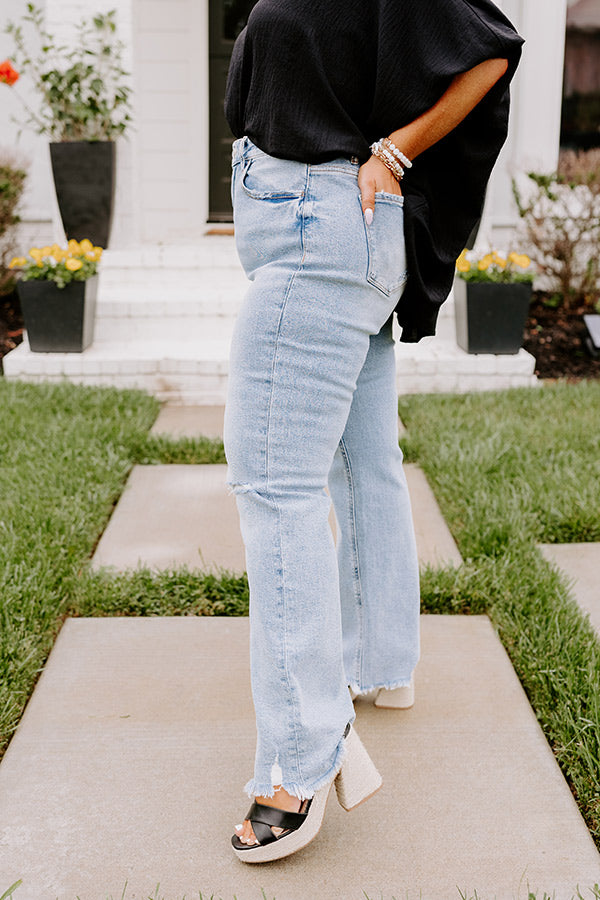 The Cailyn High Waist Straight Leg Jean Curves