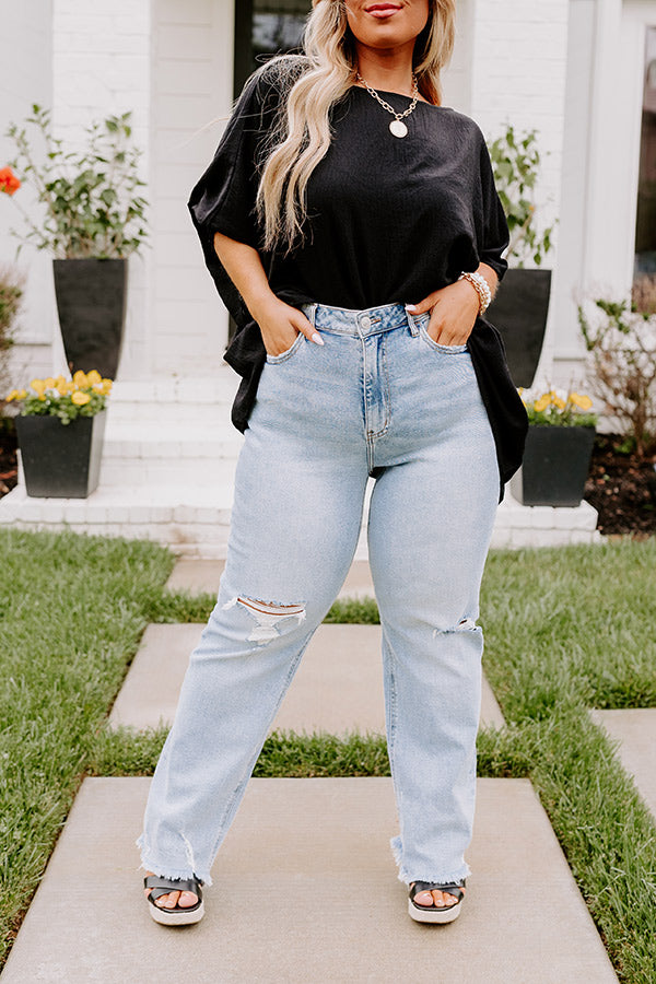 The Cailyn High Waist Straight Leg Jean Curves