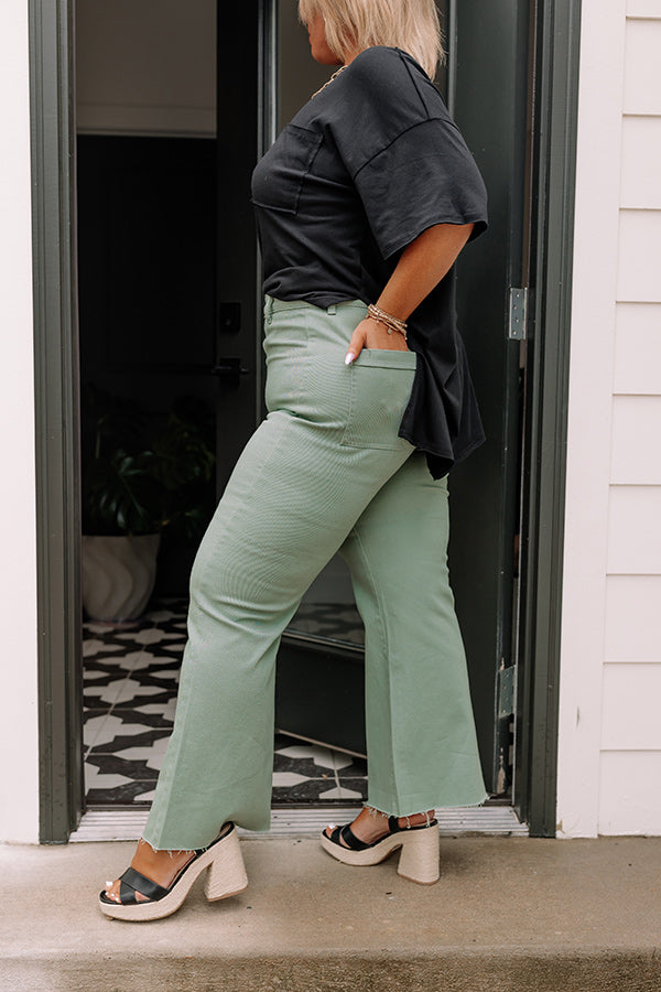 The Adriana High Waist Wide Leg Jean in Pear Curves