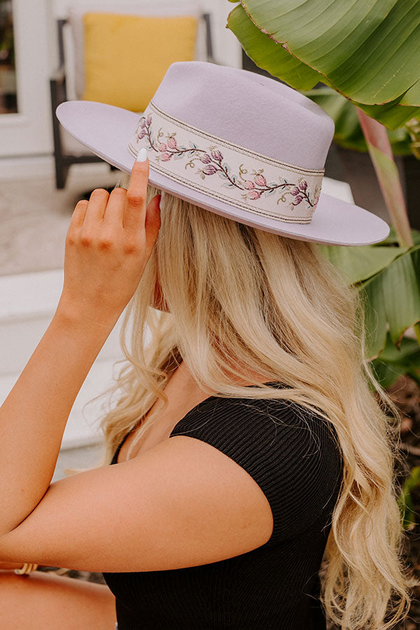 Pure Delight Wool Fedora in Lavender