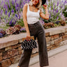The Taron High Waist Wide Leg Pants in Vintage Black Image - 1