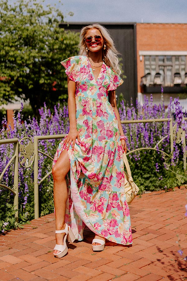 Subtle Encouragement Floral Maxi • Impressions Online Boutique