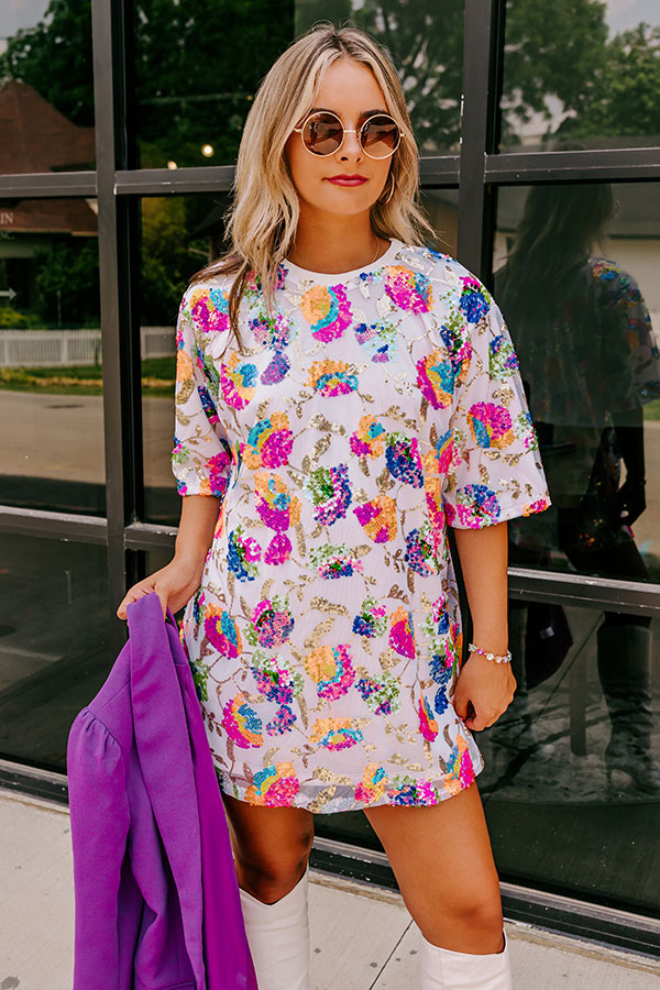 Bring The Drama Tunic Dress in White