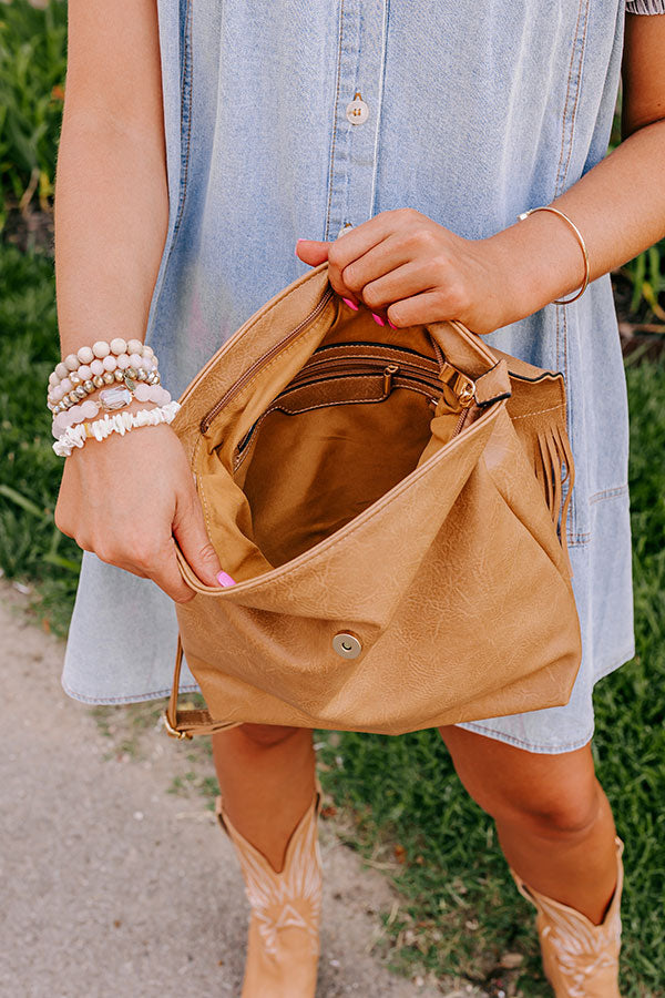 fringe suede mini backpack Travel To Europe Fringe Backpack In Camel – Impressions Online Boutique