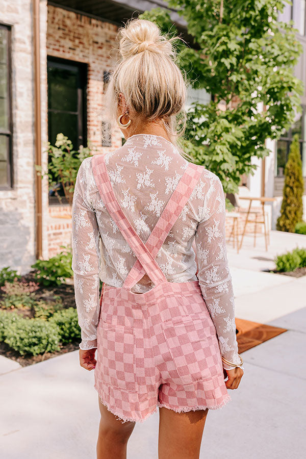 White and Pink Checkered Pattern Bucket Bag - Shop Kendry