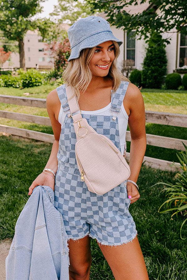 blue checkered overall dress Sassy Shortcake Picnic Princess Dress