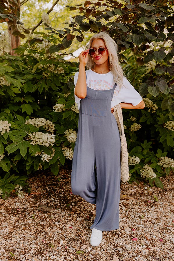 Sunlit Days Jumpsuit in Slate