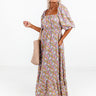 Florals Forward Reversible Neckline Maxi Image - 1