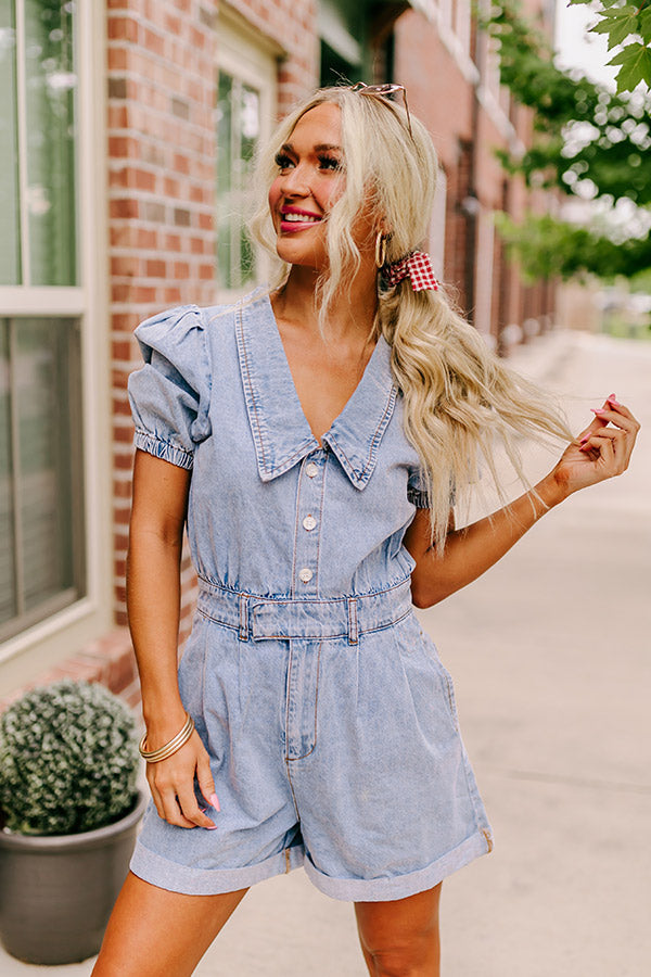 The Jill Denim Romper