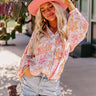 Editor In Chic Floral Button Up In Pink Image - 1