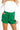 Halftime Happy Hour High Waist Shorts in Green