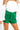 Halftime Happy Hour High Waist Shorts in Green