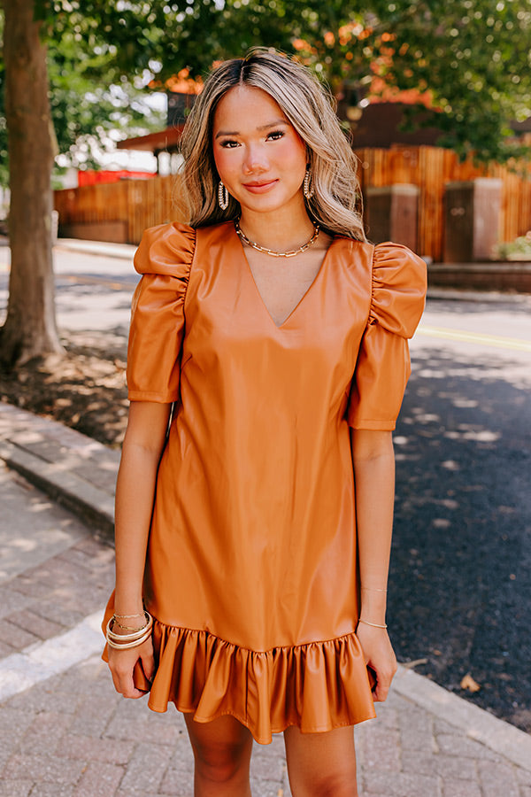 orange leather mini dress Bianca Radiant Orange Strapless Leather Mini Dress Small