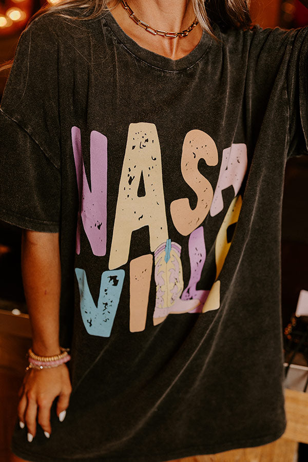 shirt dress graphic Nashville Graphic T-Shirt Dress