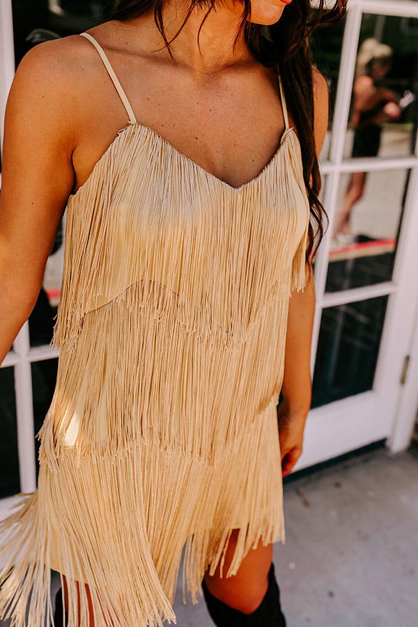 Winning Attitude Fringe Mini Dress