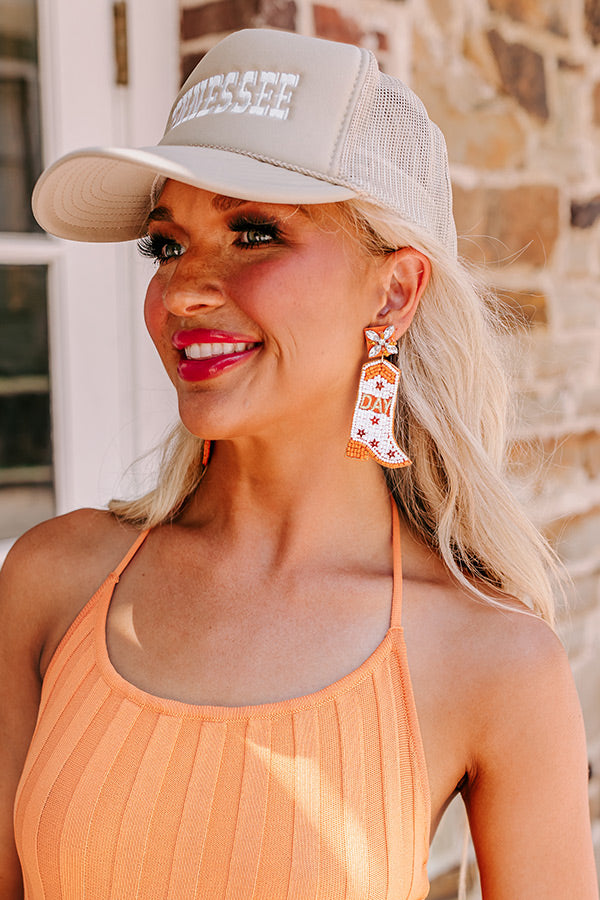 Game Day Down South Earrings In White