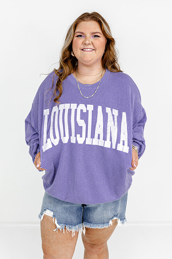 Louisiana State Pride Sweatshirt Curves