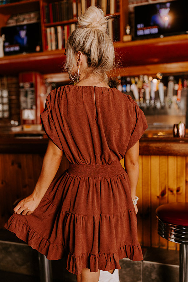 Lucky And Lovely Dress In Brown