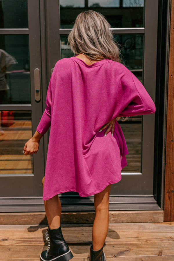 Endless Sophistication Tunic In Fuchsia