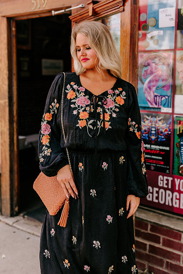 Whispering Sweet Nothings Embroidered Maxi In Black Curves Impressions Online Boutique Whispering Sweet Nothings Embroidered Maxi In Black Curves Impressions Online Boutique