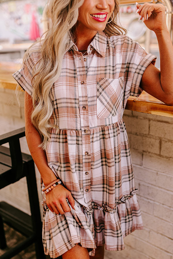 Close To Heart Plaid Dress