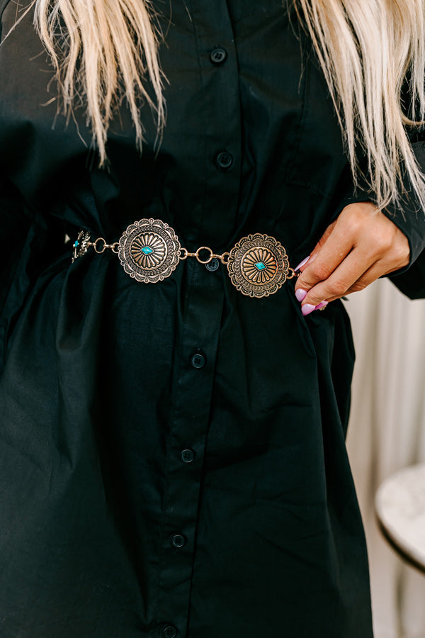 Map The Route Concho Belt in Gold