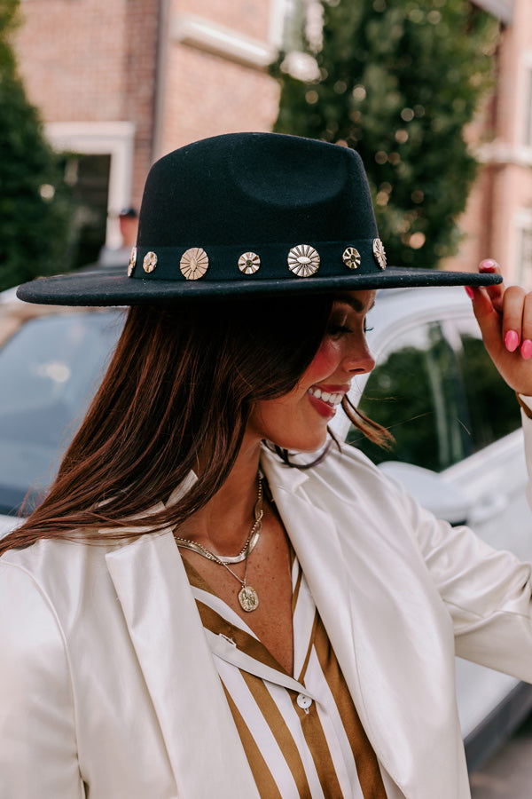 Whispering Sweet Nothings Felt Fedora In Black