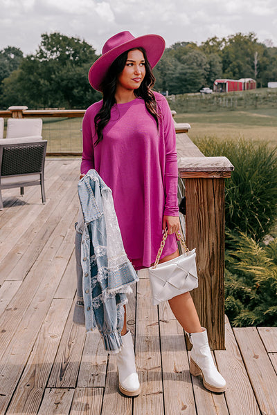No Place Like Home Tunic Sweatshirt in Pink • Impressions Online