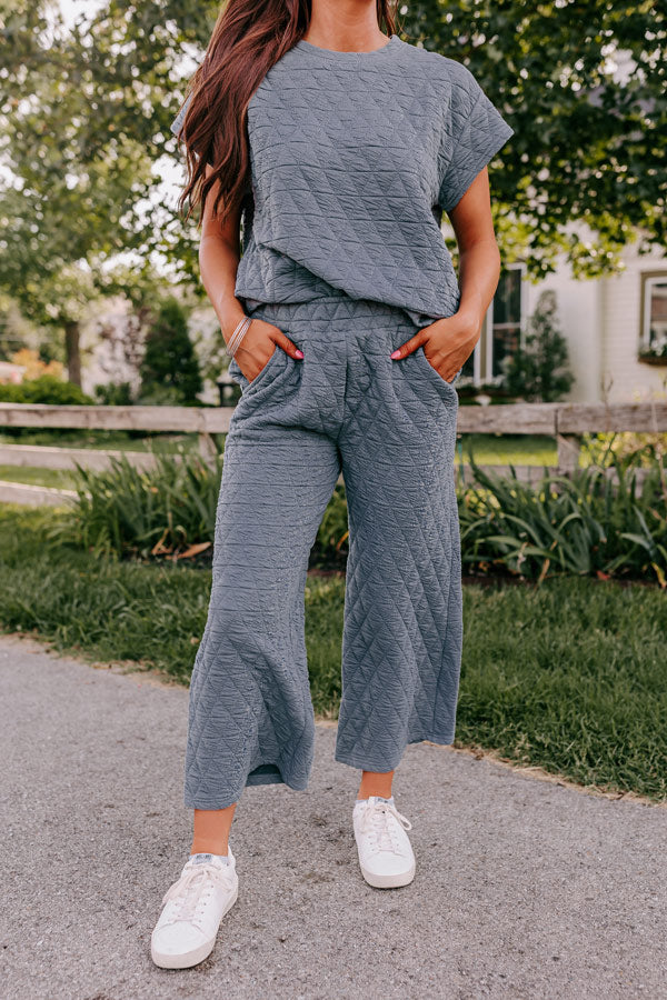 Creekside Cabin High Waist Pants In Slate