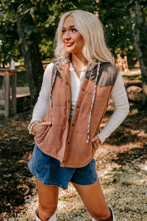 Meet Me By The Bonfire Color Block Vest