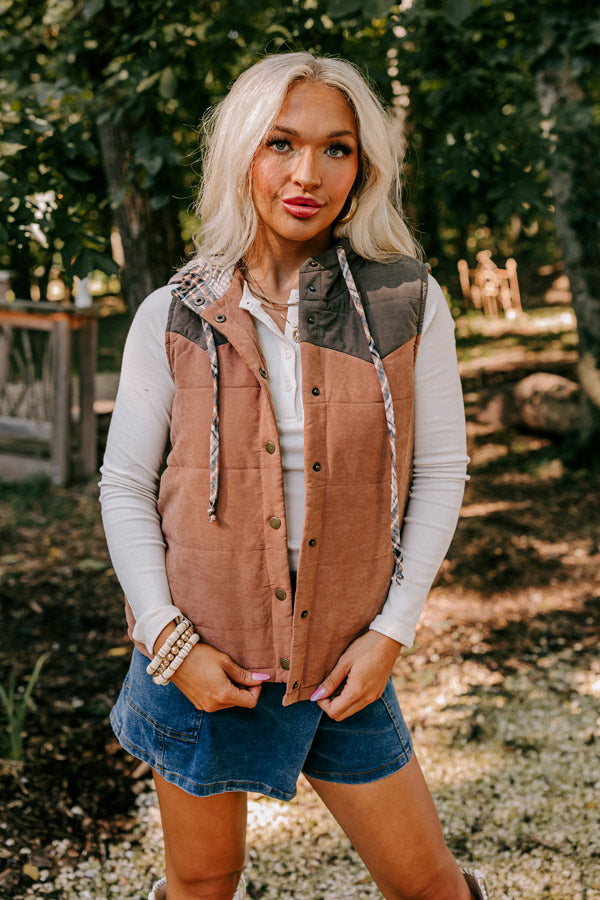 Meet Me By The Bonfire Color Block Vest