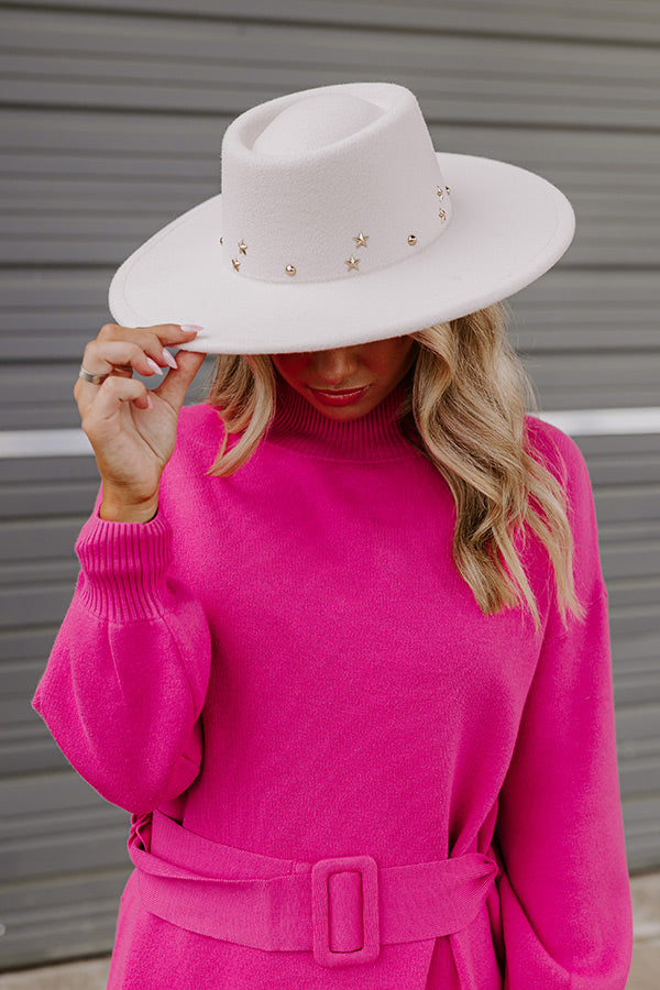 Enchanted To Meet You Felt Fedora In Ivory