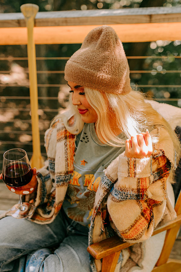 Snowy Afternoon Ultra Soft Beanie in Mocha