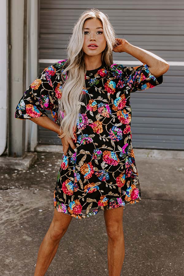 Bring The Drama Tunic Dress in Black