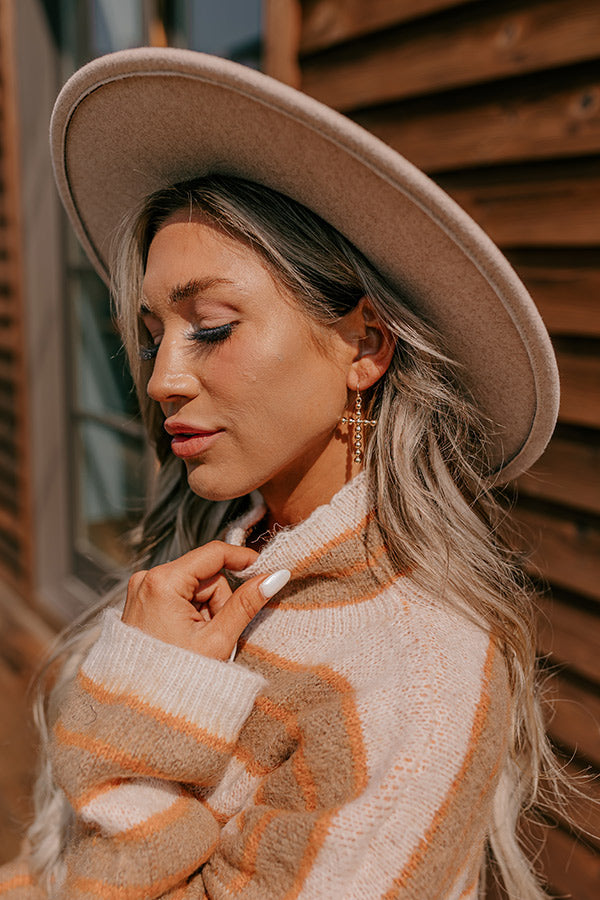 Stay Encouraged Earrings In Gold