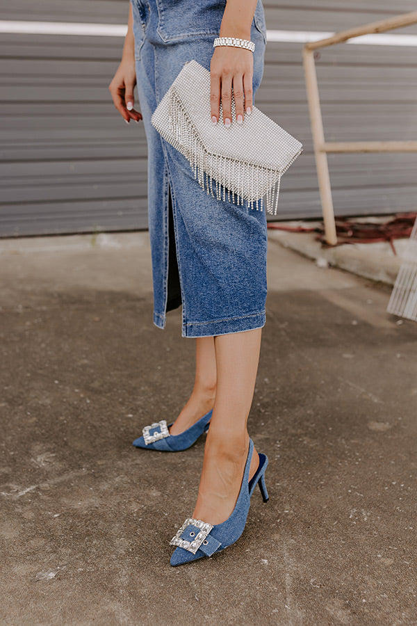 The Mirabelle Denim Heel