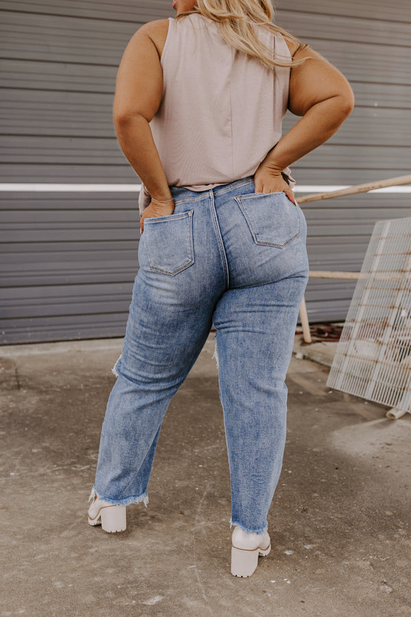 Risen The Maya High Waist Distressed Jean Curves