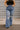 Risen The Sequoia High Waist Distressed Flare in Dark Wash Curves