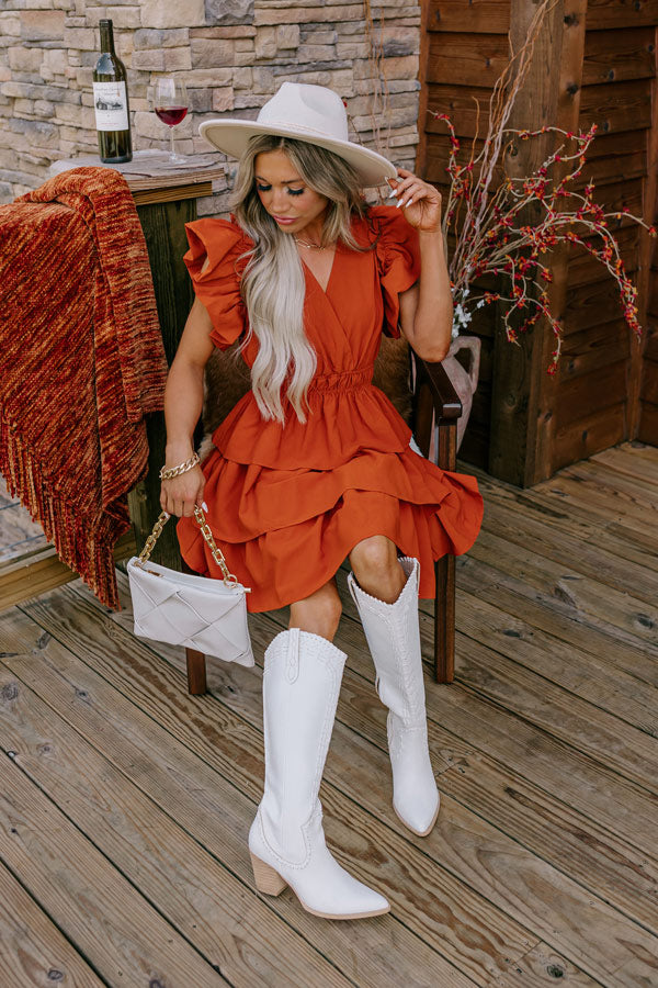 Express orange shop dress