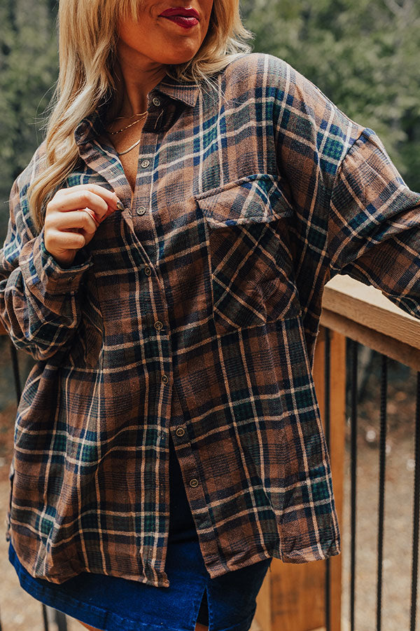 Vail Valley Plaid Button Up Curves