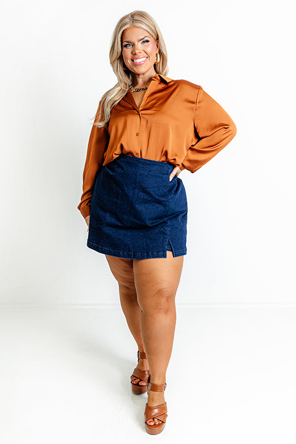 The Yani Denim Skort Curves