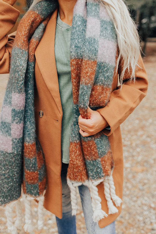 Ever So Posh Checkered Scarf