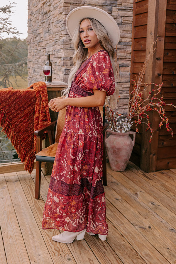 Pair With A Smile Floral Maxi Dress