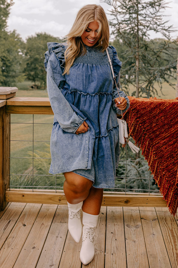 With You Always Chambray Dress Curves With You Always Chambray Dress Curves