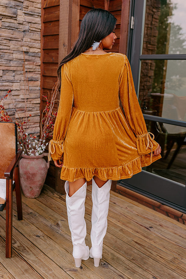 Lost In A Novel Velvet Mini Dress In Golden Honey – Impressions Online Boutique Lost In A Novel Velvet Mini Dress In Golden Honey – Impressions Online Boutique
